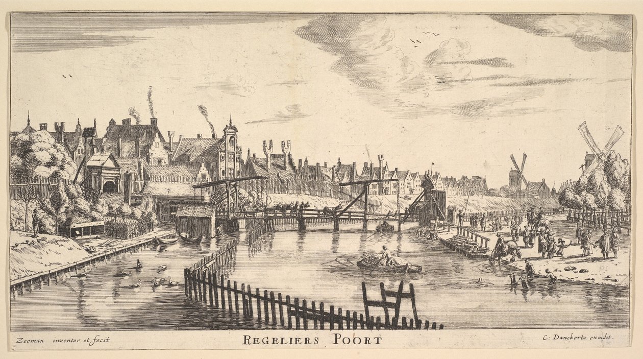 Regeliers Poort，17世纪中叶。 作者 雷尼尔·塞曼