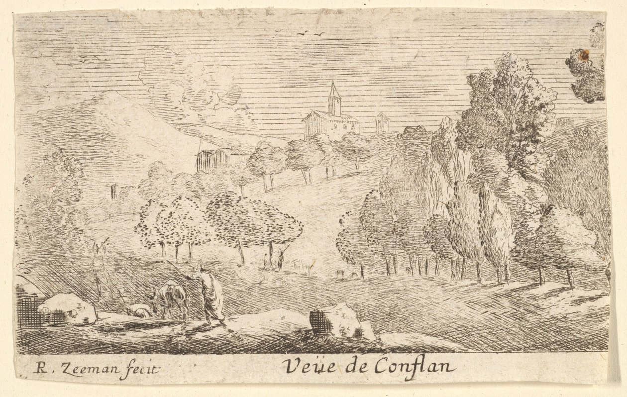 Veüede Conflans，17世纪中叶。 作者 雷尼尔·塞曼