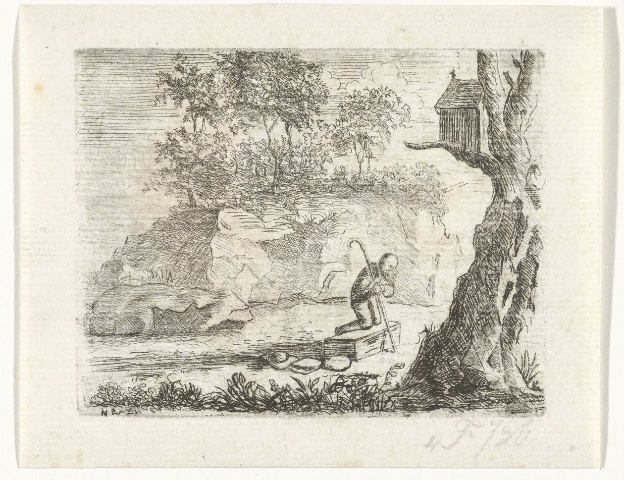 祈祷的朝圣者 作者 Reinierus Albertus Ludovicus baron van Isendoorn à Blois