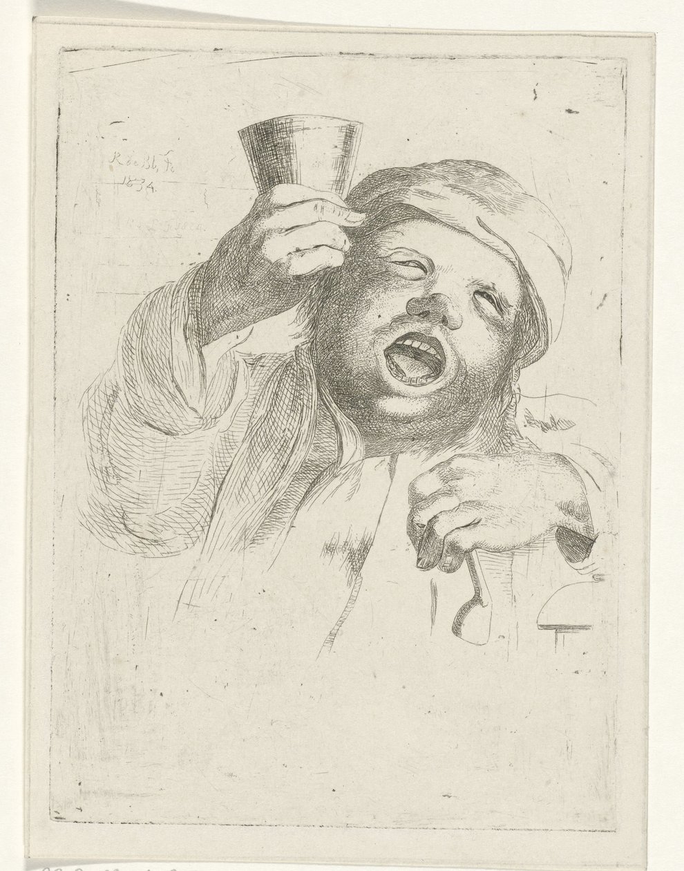饮酒者 作者 Reinierus Albertus Ludovicus baron van Isendoorn à Blois