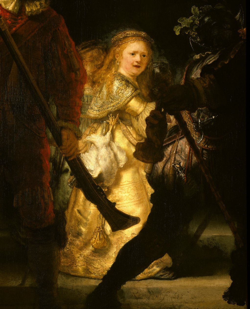 Frans Banning Cocq和Willem van Ruytenburch的公司 作者 伦勃朗·范·赖恩