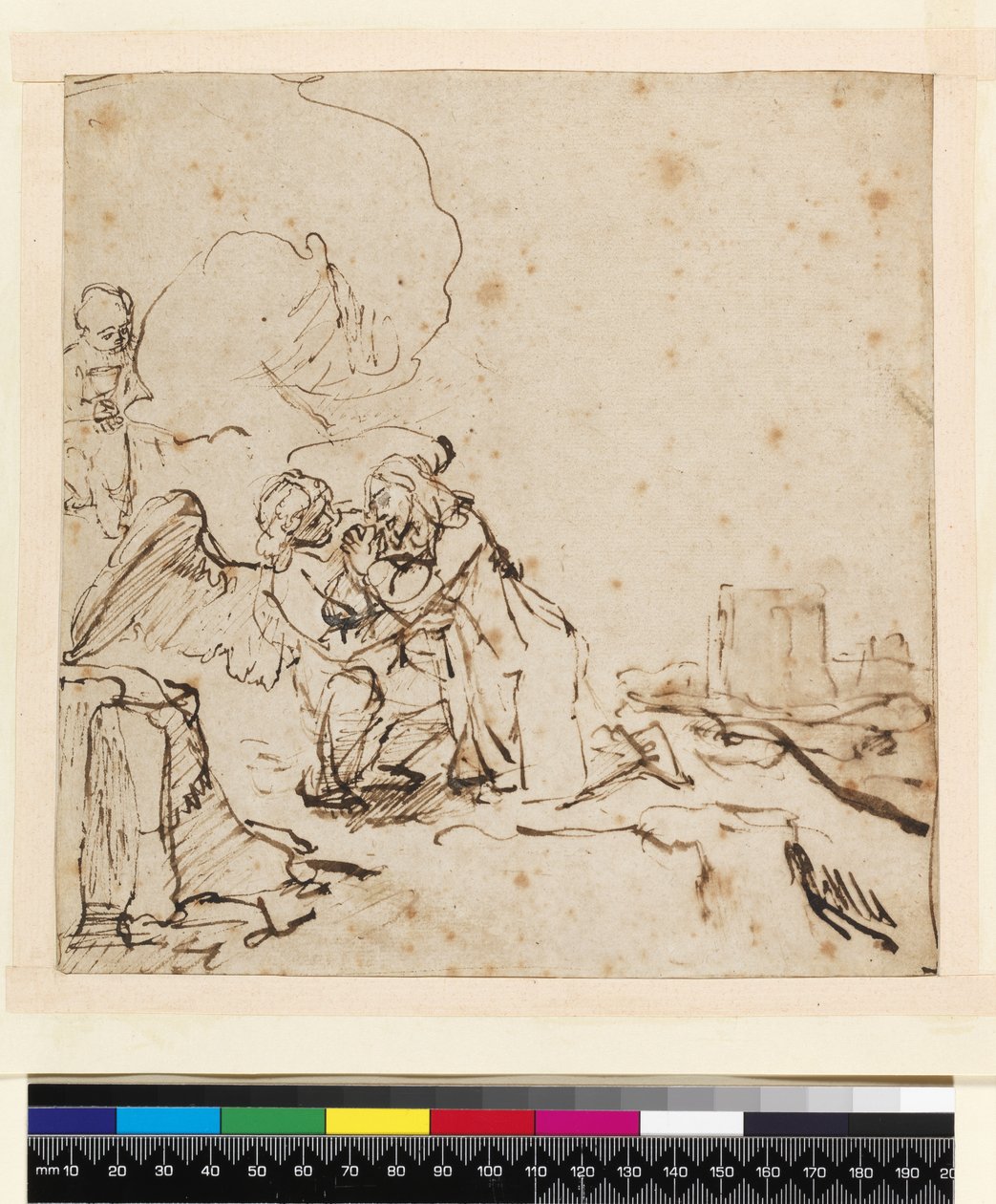 2140 The Garden in the Garden，c.1650-60（笔和墨水在纸上洗） 作者 伦勃朗·范·赖恩
