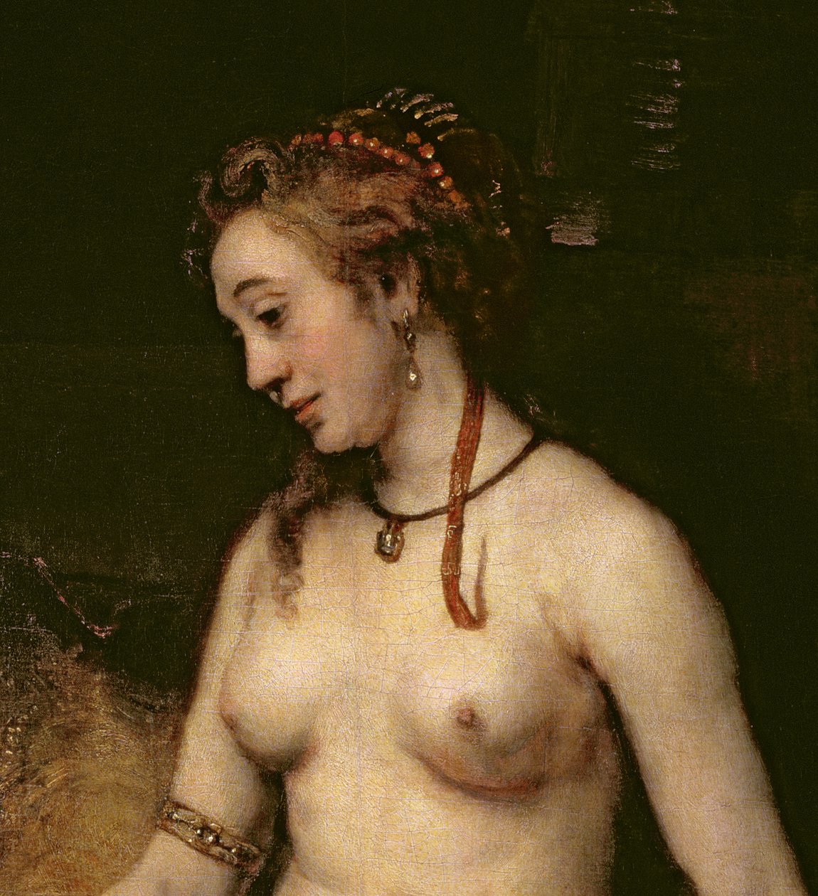Bathsheba Bathing，1654（详情44593） 作者 伦勃朗·范·赖恩