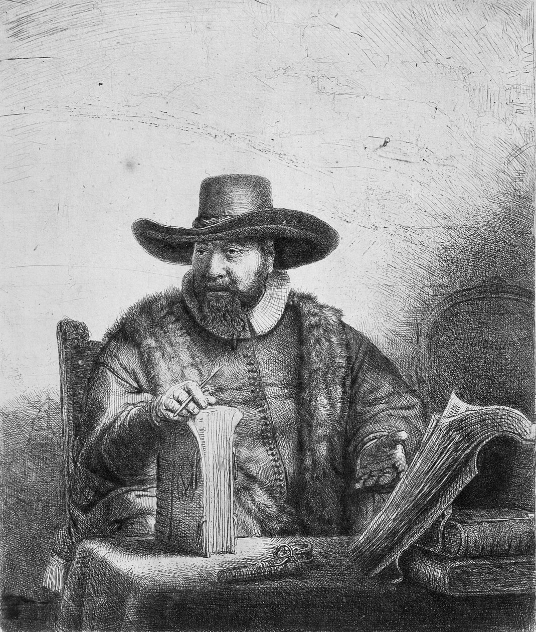 Cornelius Claesz Anslo（1592-1646）1640（见242867） 作者 伦勃朗·范·赖恩