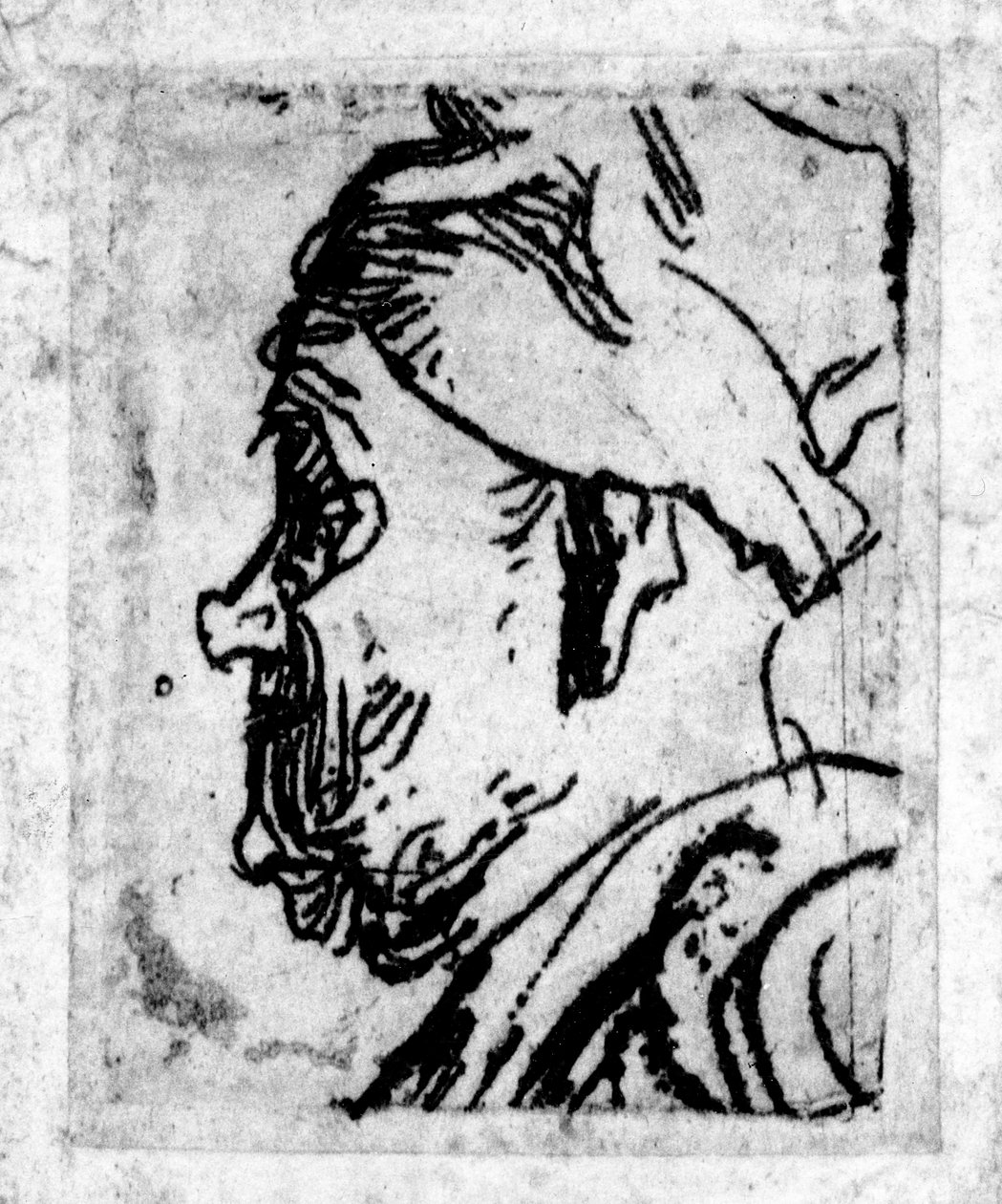 怠慢鼻子的老人，c.1629 作者 伦勃朗·范·赖恩