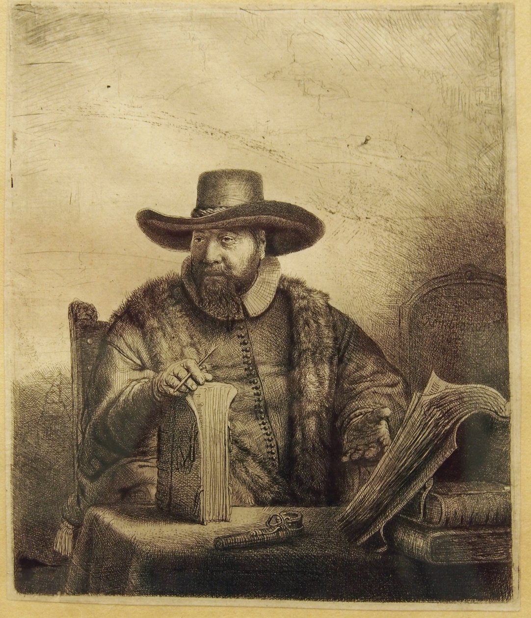 Cornelis Claesz Anslo的肖像 作者 伦勃朗·范·赖恩
