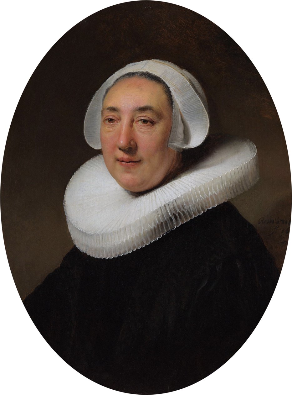 Haesje Jacobsdr的肖像。来自Cleyburg（....- 1641） 作者 伦勃朗·范·赖恩