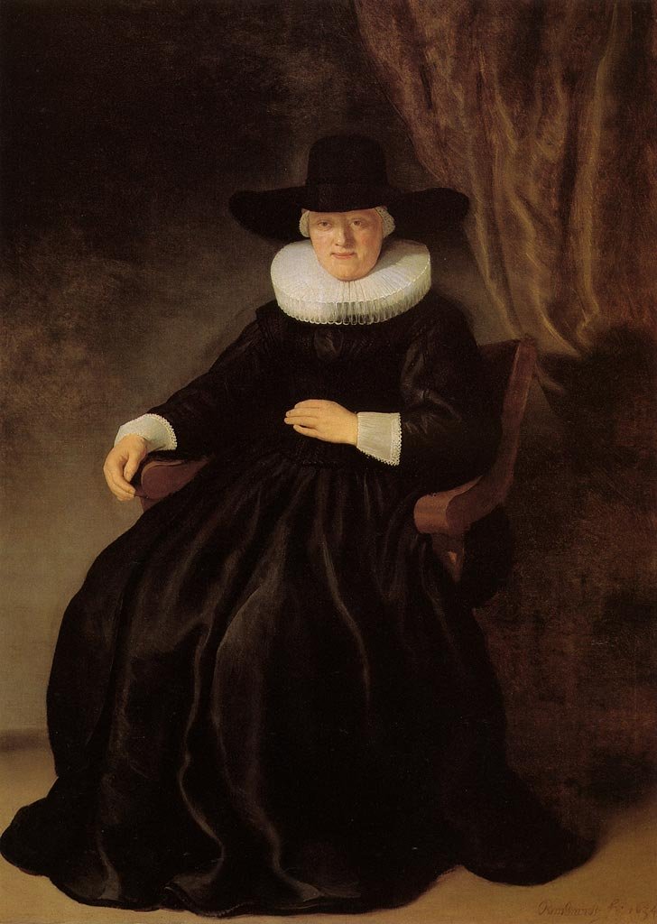 Maria Bockenolle的肖像 作者 伦勃朗·范·赖恩