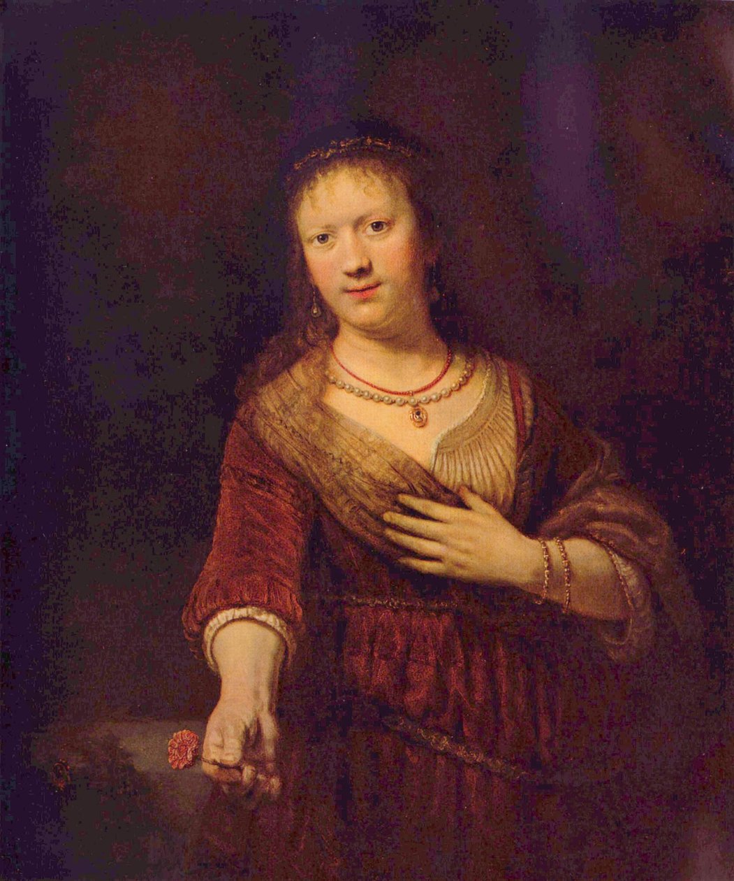 Saskia van Uylenburgh饰演Flora 作者 伦勃朗·范·赖恩