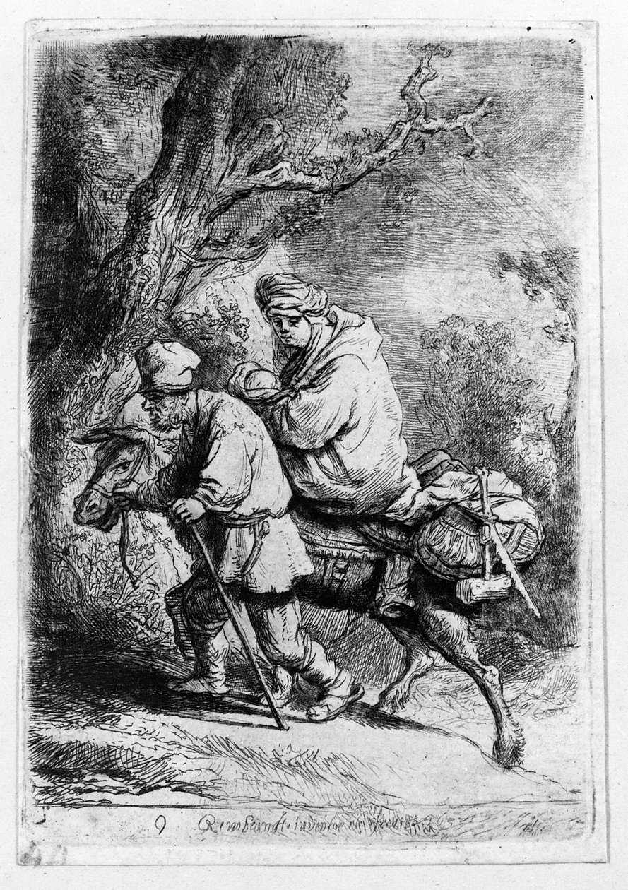 1633年飞往埃及的航班 作者 伦勃朗·范·赖恩