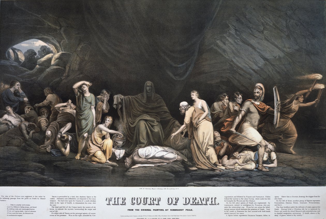 死亡法院 作者 伦勃朗（后）Peale