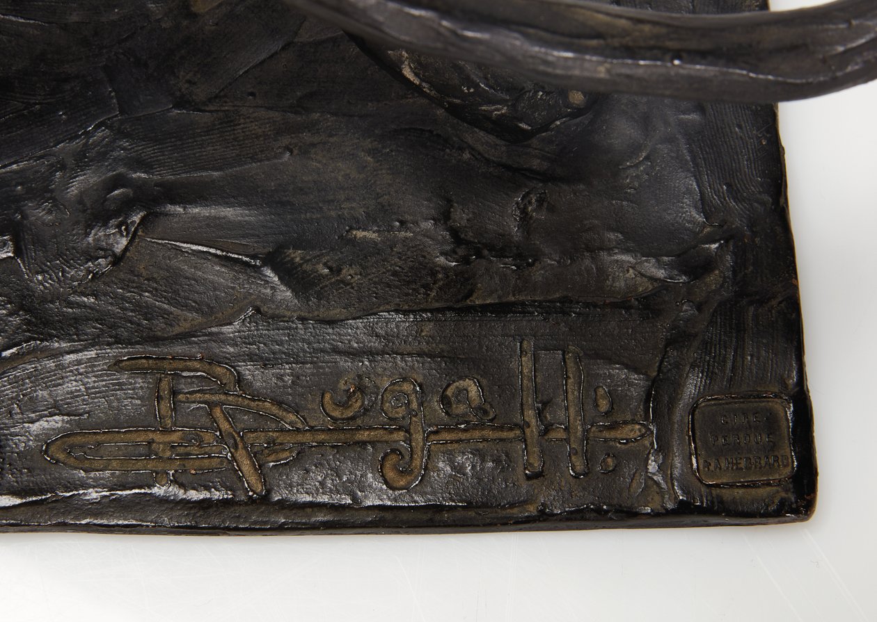 豹行走，后腿抬高，c.1904（涂青铜） 作者 伦勃朗·布加迪
