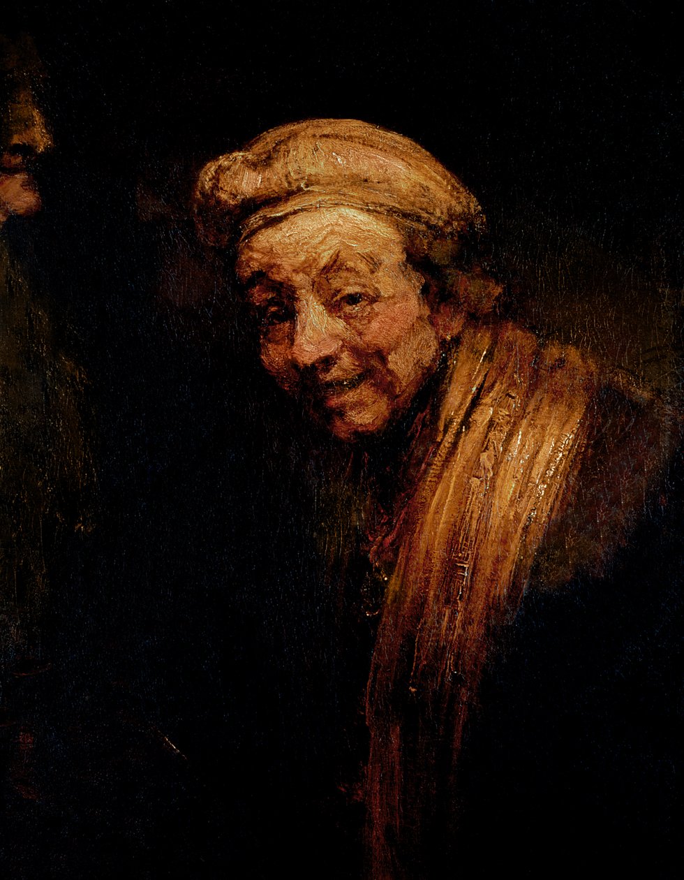 自画像，约1668-9（布面油画） 作者 伦勃朗·范·赖恩