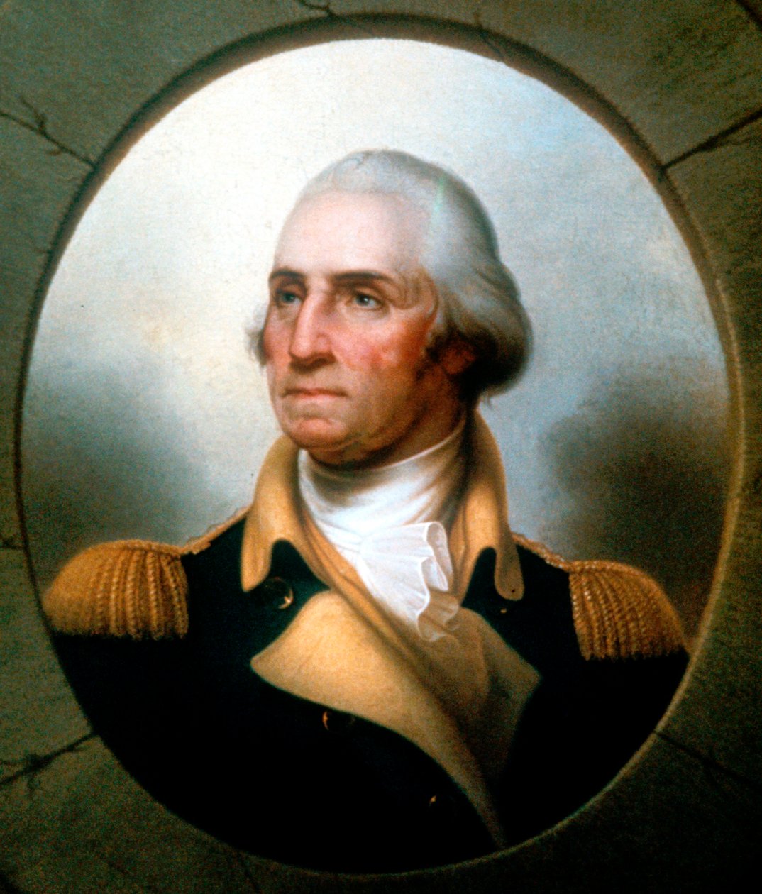 乔治·华盛顿（George Washington）1732-99，美国第一任总统1789-97。 作者 伦勃朗·皮尔