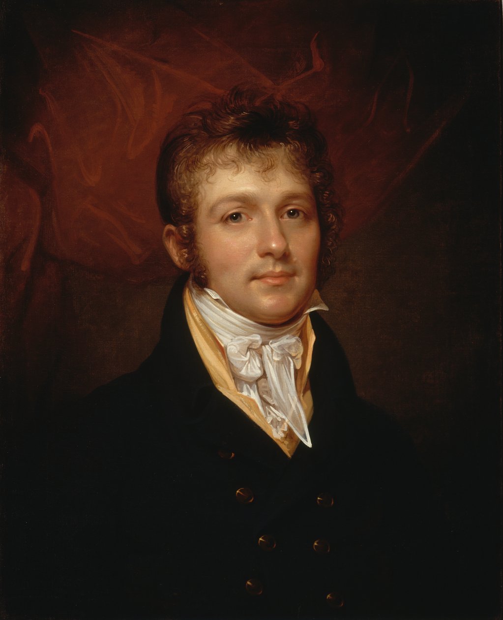 费城Edward Shippen Burd的肖像，约1806-1808。 作者 伦勃朗·皮尔
