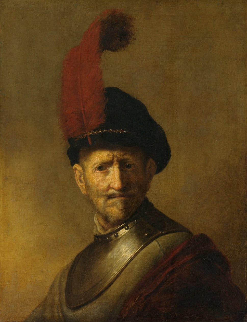 一个男人的肖像，也许是伦勃朗的父亲，哈门-格里茨-凡-里恩 作者 Rembrandt van Rijn（复制后）