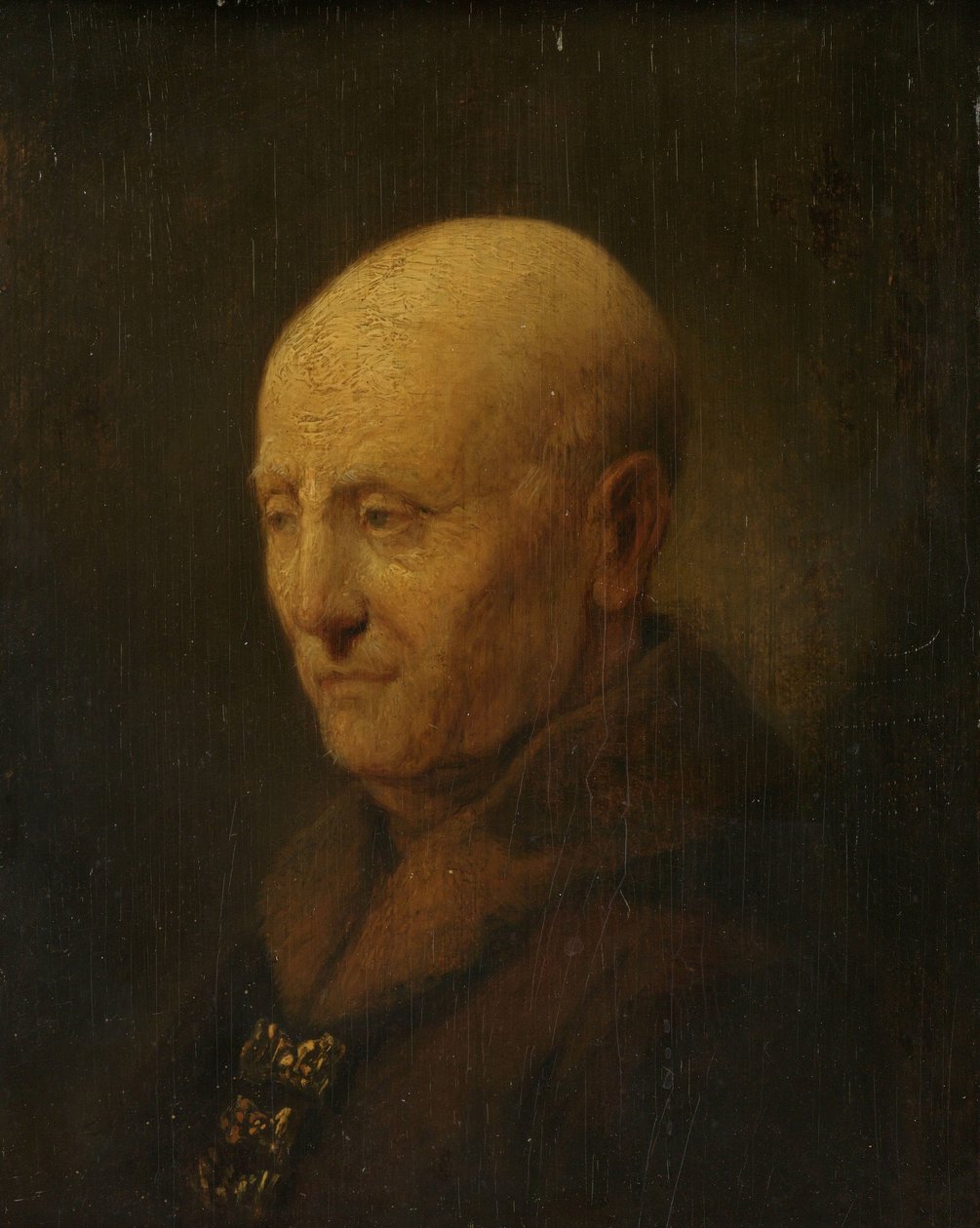 一个男人的肖像，可能是伦勃朗的父亲，Harmen Gerritsz van Rijn 作者 Rembrandt van Rijn（复制后）