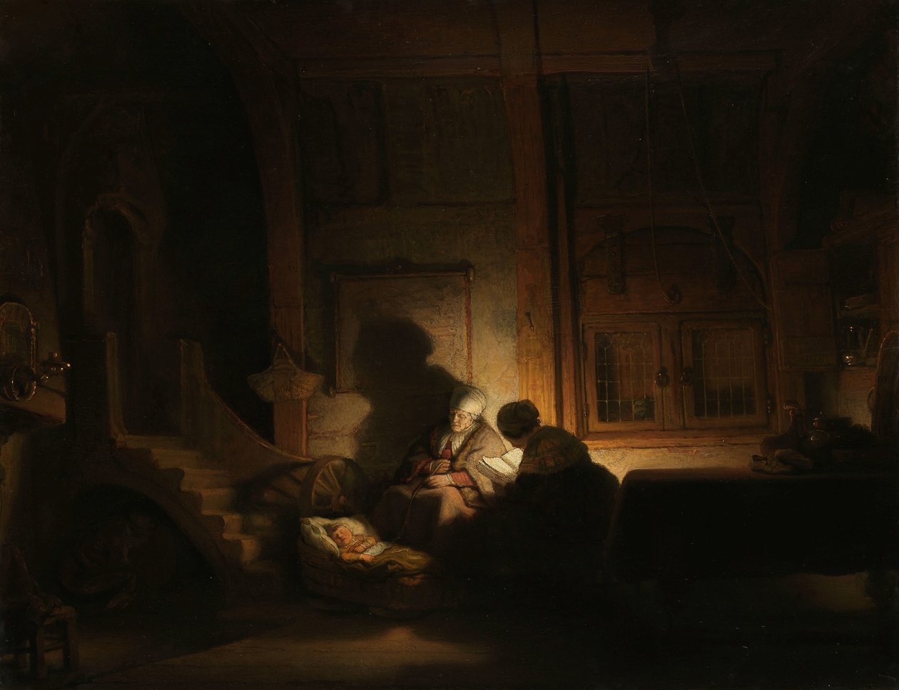 神圣家族之夜 作者 Rembrandt van Rijn (工作室)