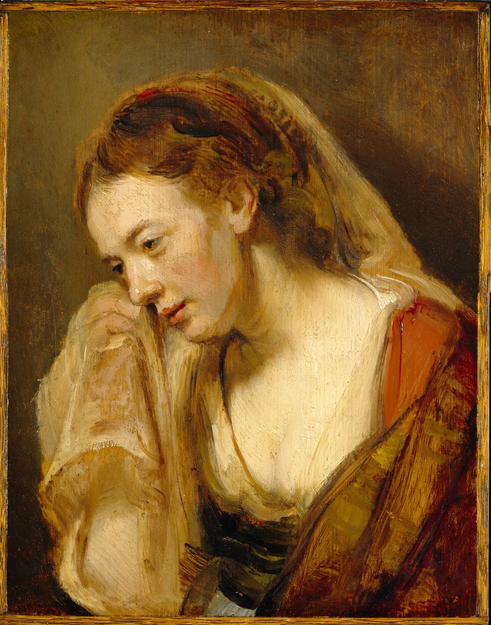 一个女人哭泣，c.1647 作者 伦勃朗·范·赖恩