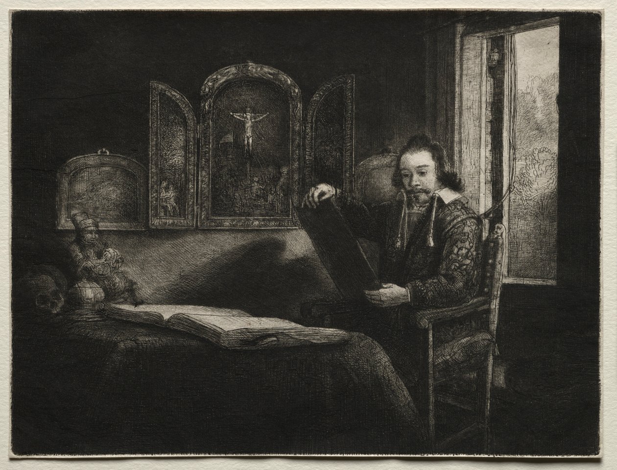 亚伯拉罕·弗朗森（Abraham Francen），药剂师，c。 1657。 作者 伦勃朗·范·赖恩