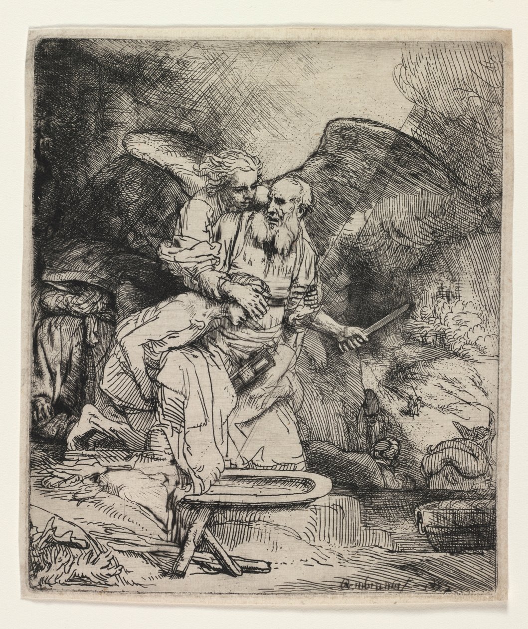 亚伯拉罕祭（Abrahams Sacrifice），1655年。 作者 伦勃朗·范·赖恩