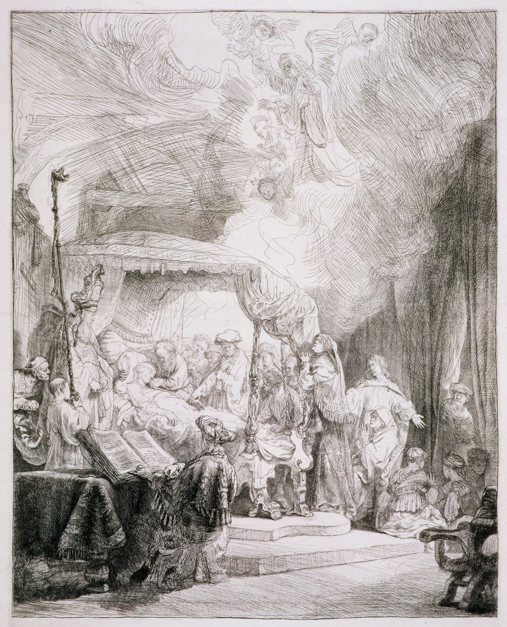 B.99.II 圣母之死，约1639年（蚀刻画 作者 伦勃朗·范·赖恩