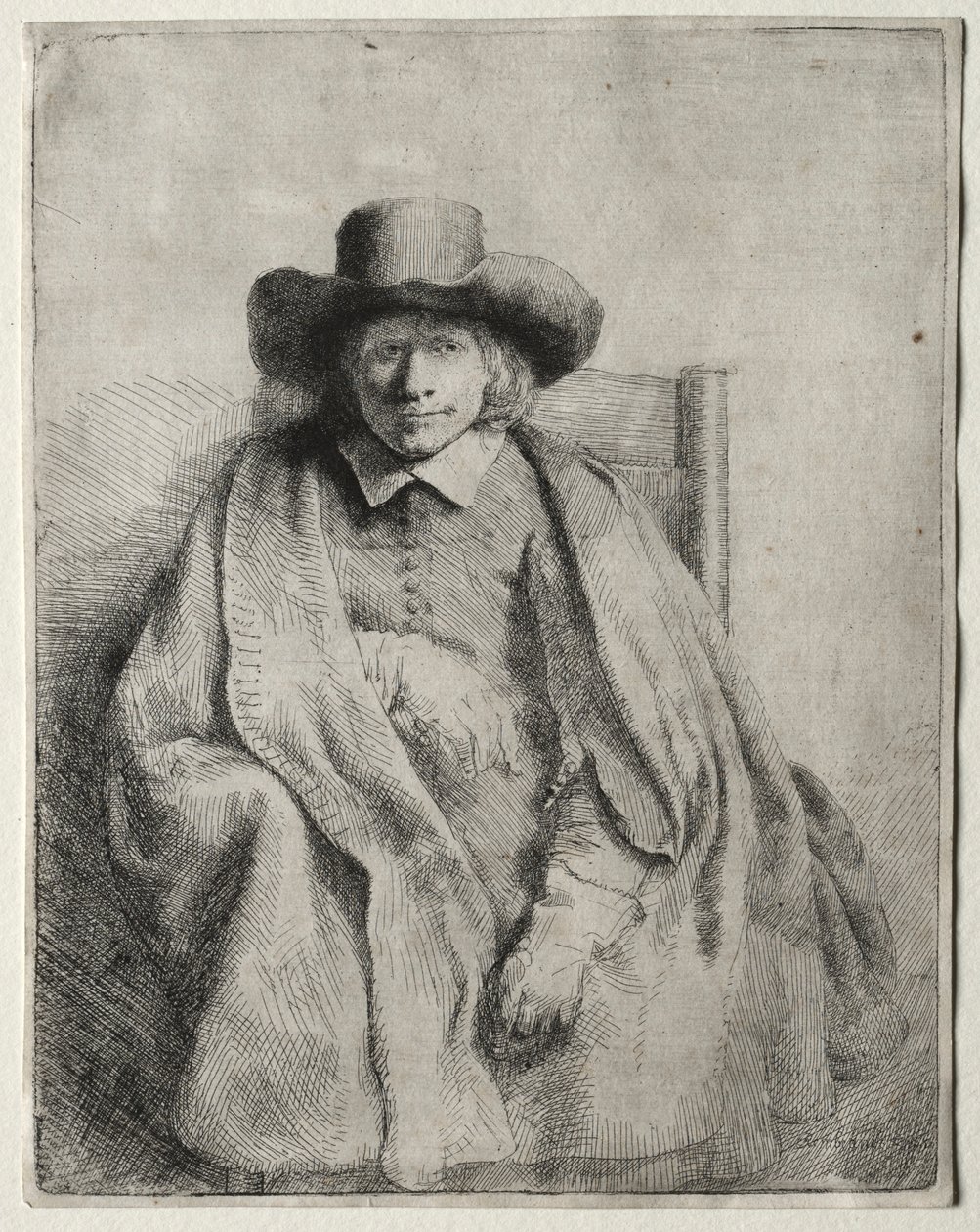 Clement de Jonghe，印刷商，1651年。 作者 伦勃朗·范·赖恩