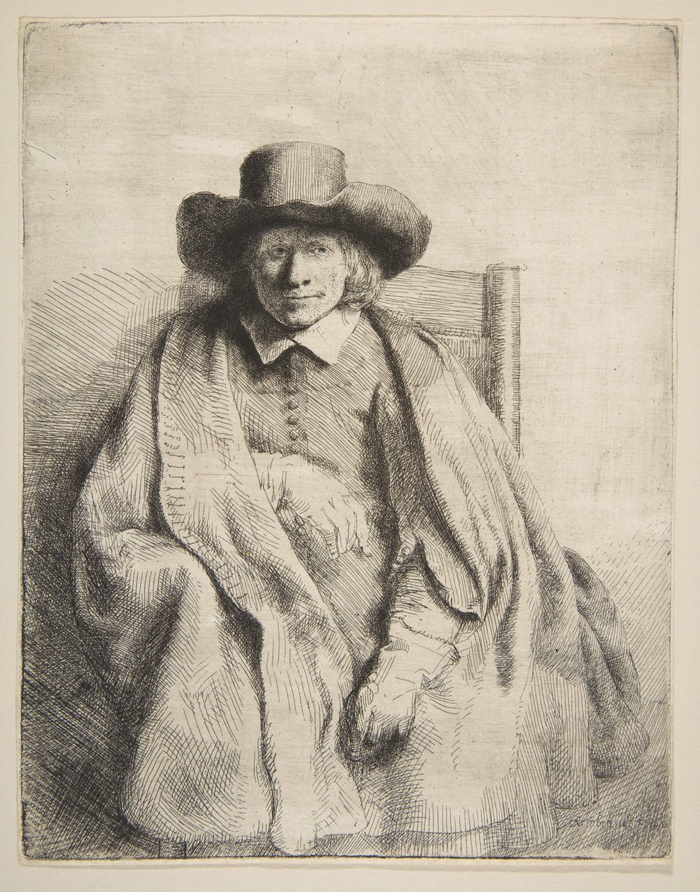 Clement de Jonghe，印刷商，1651年。 作者 伦勃朗·范·赖恩