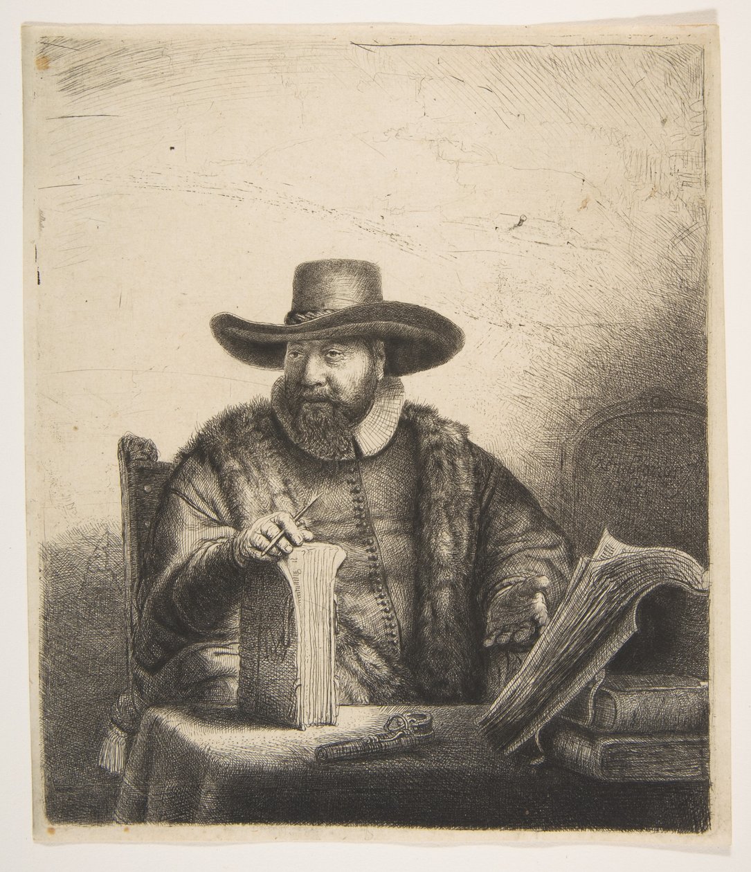 Cornelis Claesz Anslo，传教士 作者 伦勃朗·范·赖恩