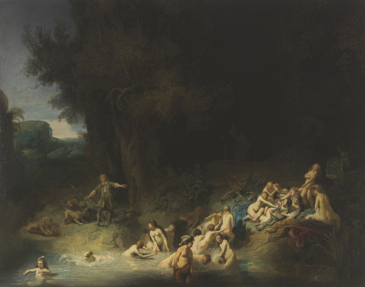 戴安娜与Actaeon和Callisto，1634年 作者 伦勃朗·范·赖恩