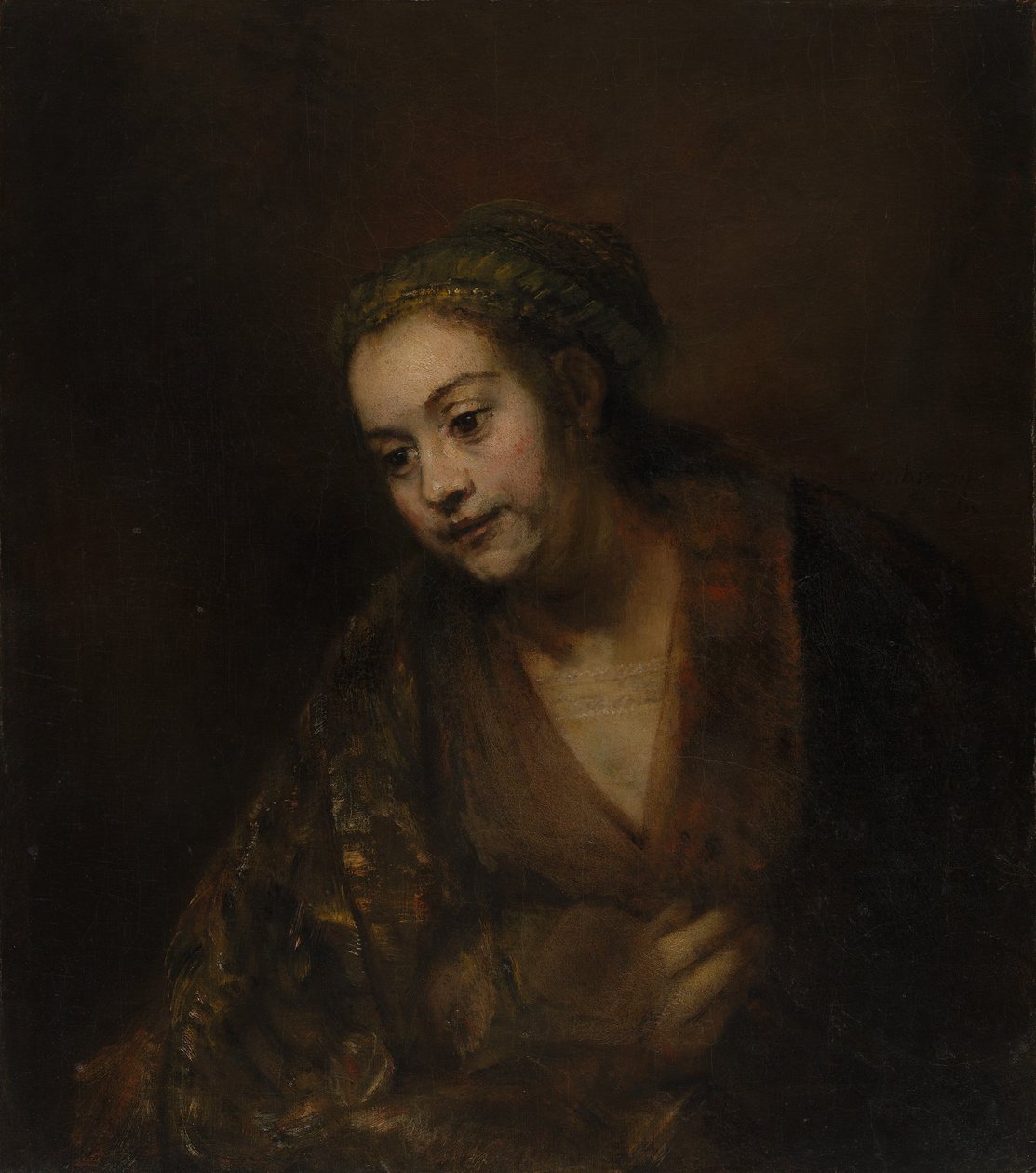 Hendrickje Stoffels 1626-1663，1650年代中期。 作者 伦勃朗·范·赖恩