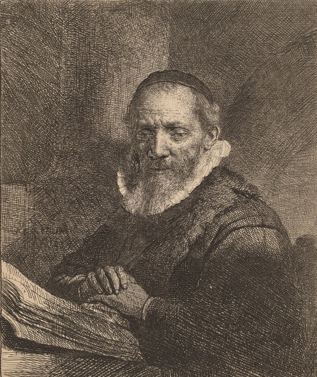 扬-科内利斯兹。Sylvius, 1633. 作者 伦勃朗·范·赖恩