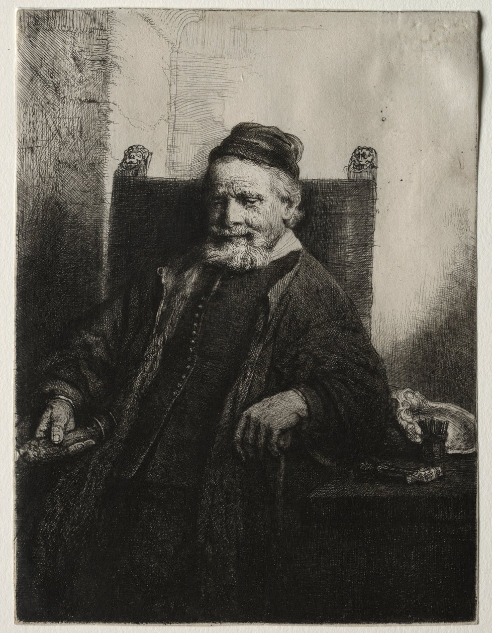 扬·鲁特玛（Jan Lutma），戈德史密斯（Goldsmith），1656年。 作者 伦勃朗·范·赖恩