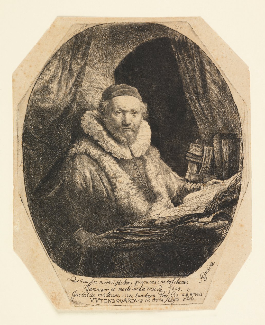 Jan Uytenbogaert（1557-1644 年）， Remonstrants 传教士 作者 伦勃朗·范·赖恩