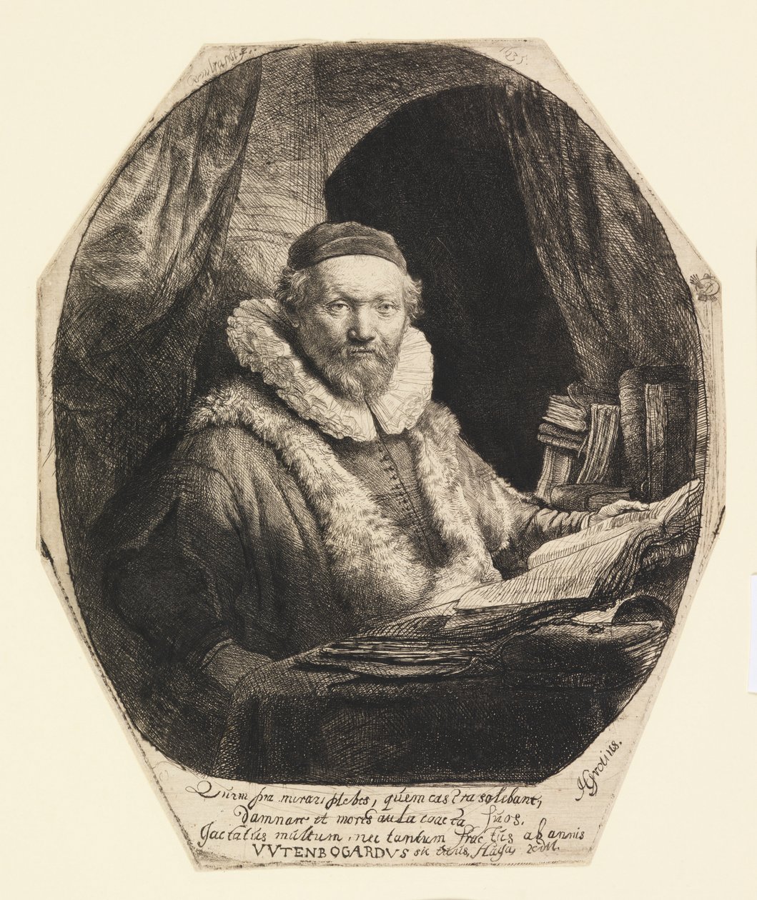Jan Uytenbogaert，传道人 作者 伦勃朗·范·赖恩