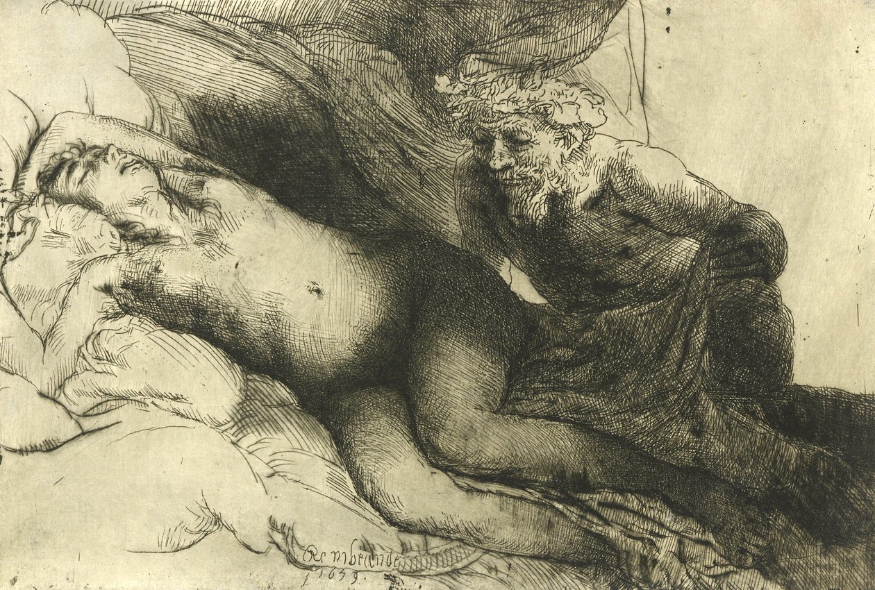 木星和安提普，c.1659 作者 伦勃朗·范·赖恩