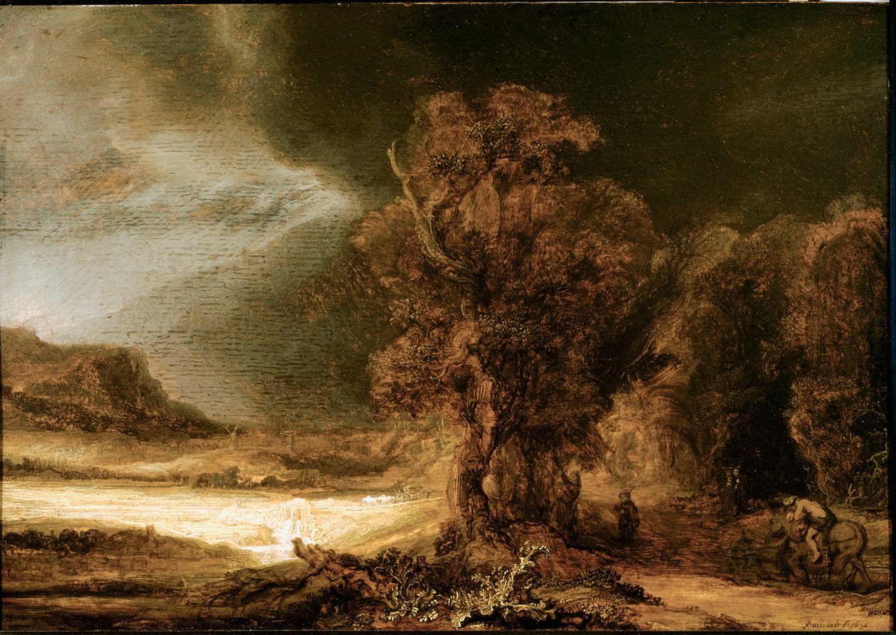 Harmenszoon van Rijn dit Rembrandt (1606-1669) 1638 Sun. 46,5x66 cm Czartoryski 博物馆，克拉科夫，波兰 作者 伦勃朗·范·赖恩