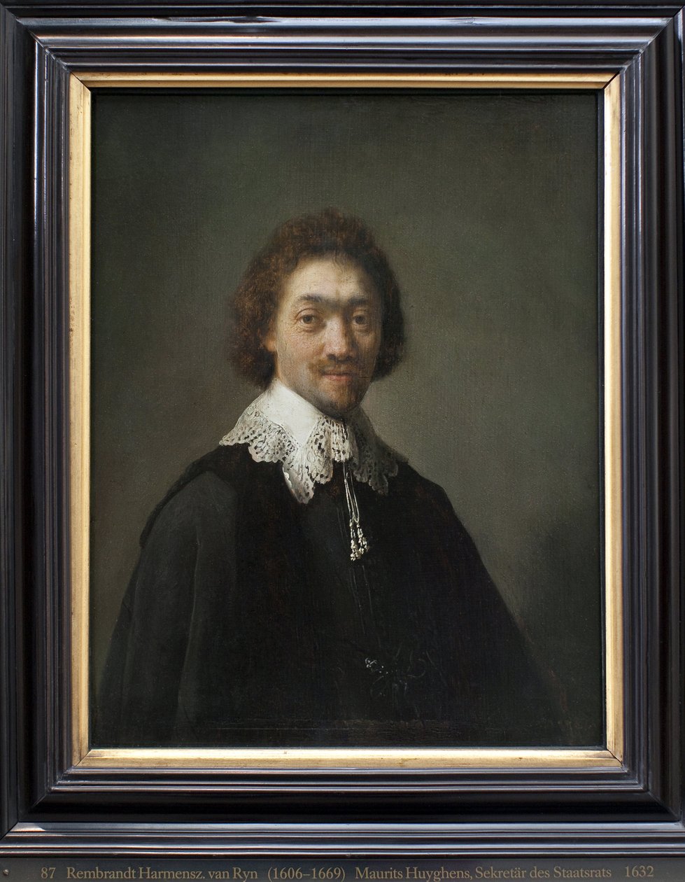 Maurits Huygens, Secretary of State in Lahaye (Netherlands). Painting by Harmensz van Rijn Rembrandt (1606-1669), oil on wood 作者 伦勃朗·范·赖恩