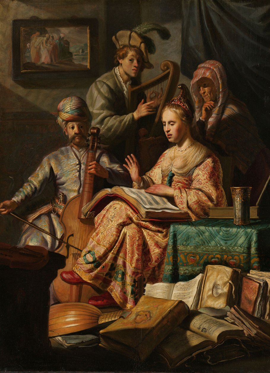 音乐公司，1626年 作者 伦勃朗·范·赖恩