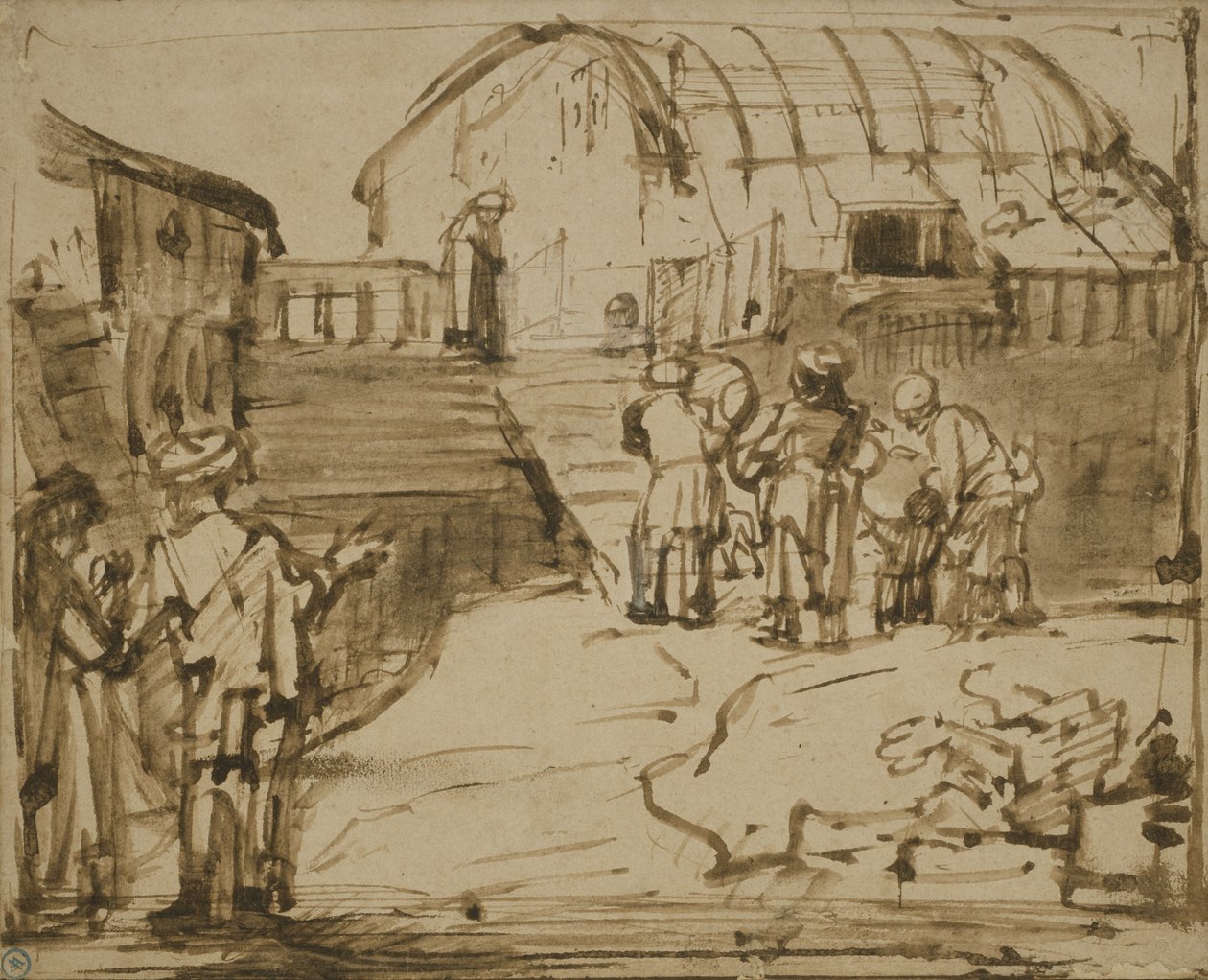 诺亚方舟，1660年 作者 伦勃朗·范·赖恩