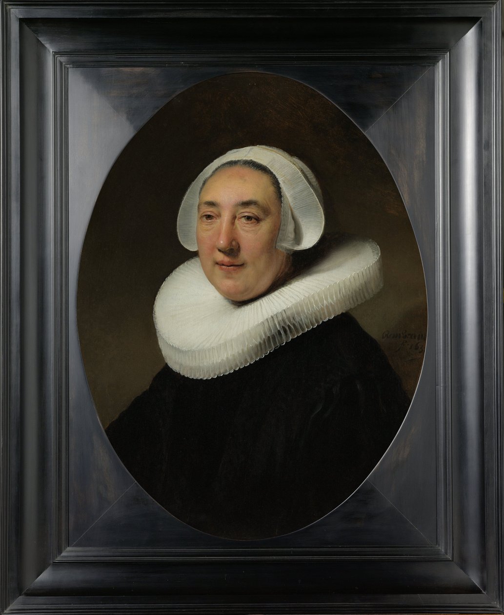 Haesje Jacobsdr van Cleyburg的肖像，1634年 作者 伦勃朗·范·赖恩