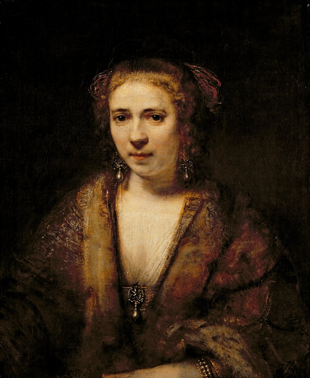 Hendrikje Stoffels的肖像（1625-63） 作者 伦勃朗·范·赖恩