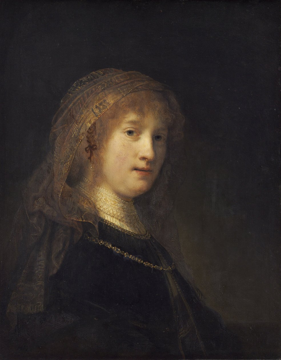 Saskia van Uylenburgh的肖像 作者 伦勃朗·范·赖恩