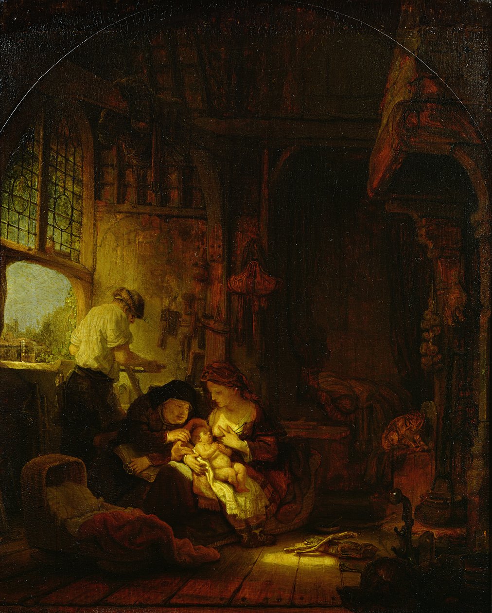 The Carpenter&39;s Shop，1640 作者 伦勃朗·范·赖恩