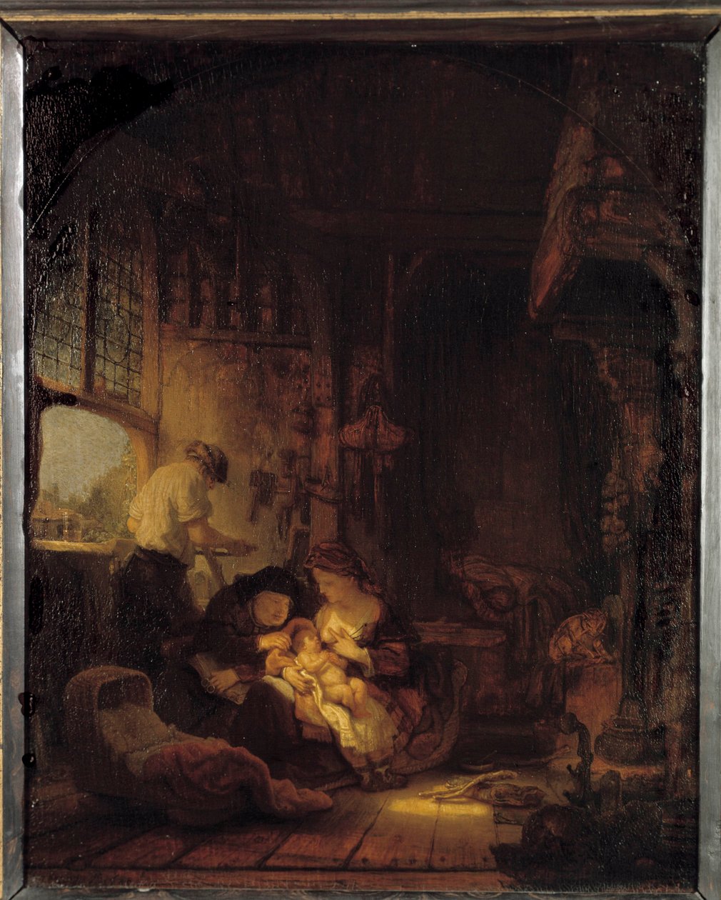 伦勃朗（1606-1669）的《神圣家族》画作，由哈门松-凡-瑞恩（Harmenszoon van Rijn）创作。 作者 伦勃朗·范·赖恩