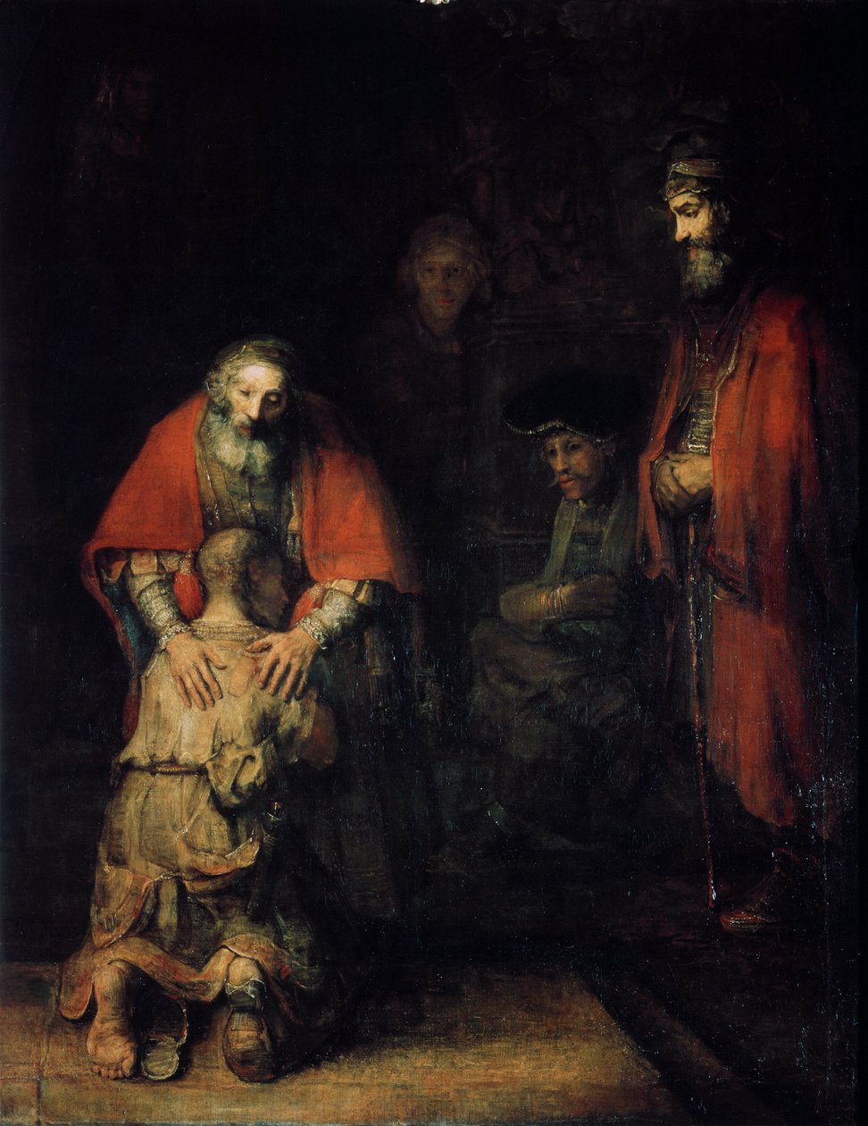 败家子的归来，c1668 作者 伦勃朗·范·赖恩
