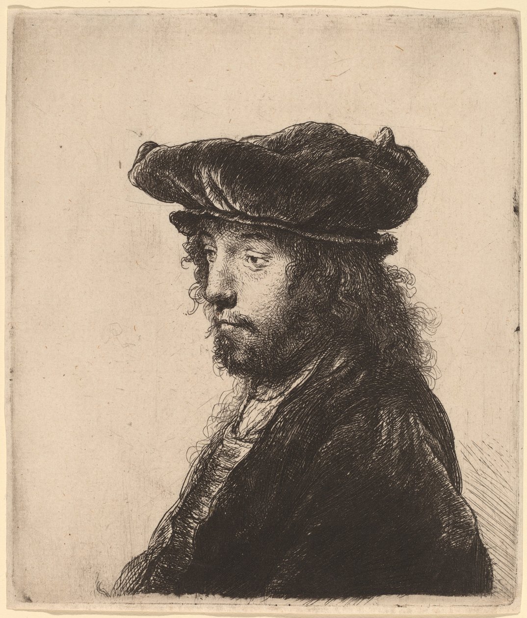 第四个东方头像 作者 Rembrandt van Rijn 和伦勃朗工作室