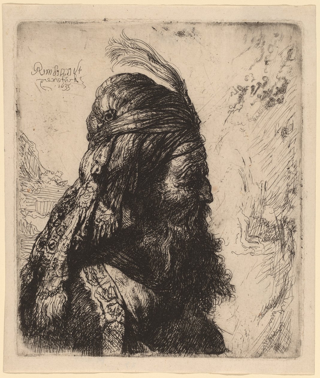 东方三号头像 作者 Rembrandt van Rijn 和伦勃朗工作室