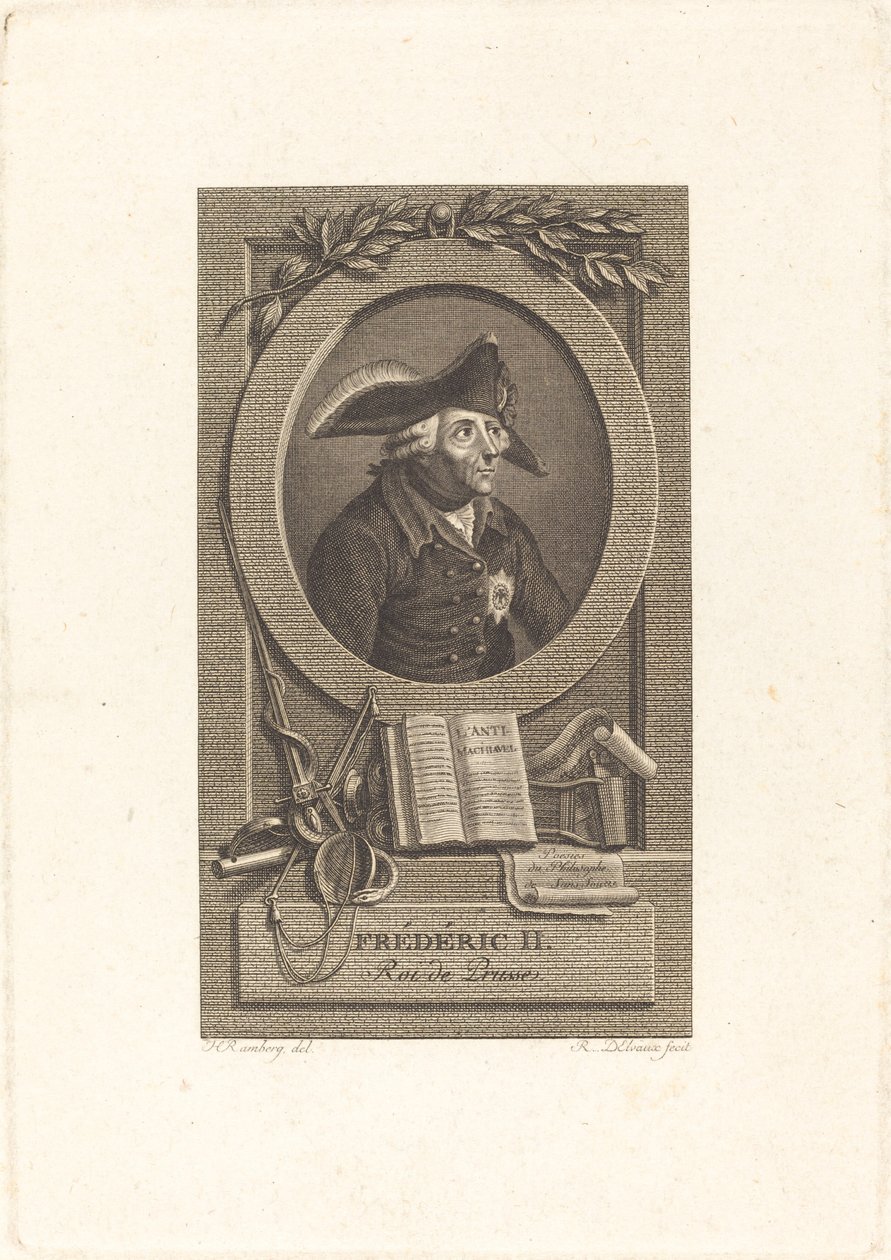 腓特烈大帝，普鲁士国王 作者 Remi Henri Joseph Delvaux 在 Johann Heinrich Ramberg 之后