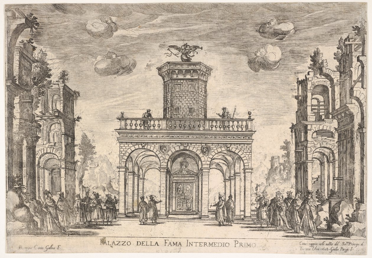 第一段插曲：名声的宫殿 Intermedio sesto: palazzo della fama, from the series 